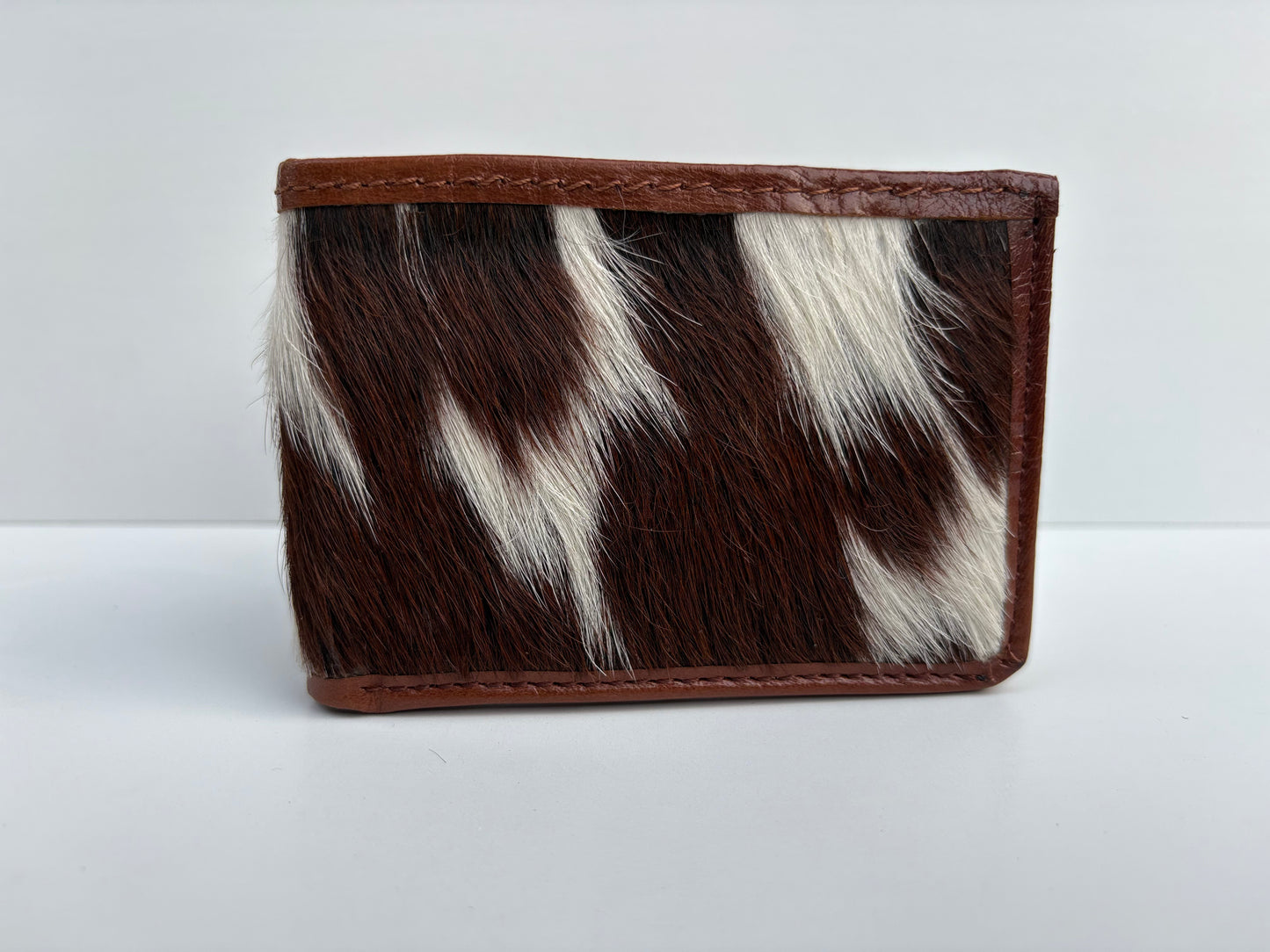 Bi Fold Full Hair-on Goat Skin Wallet | Carries Essentials with Style.