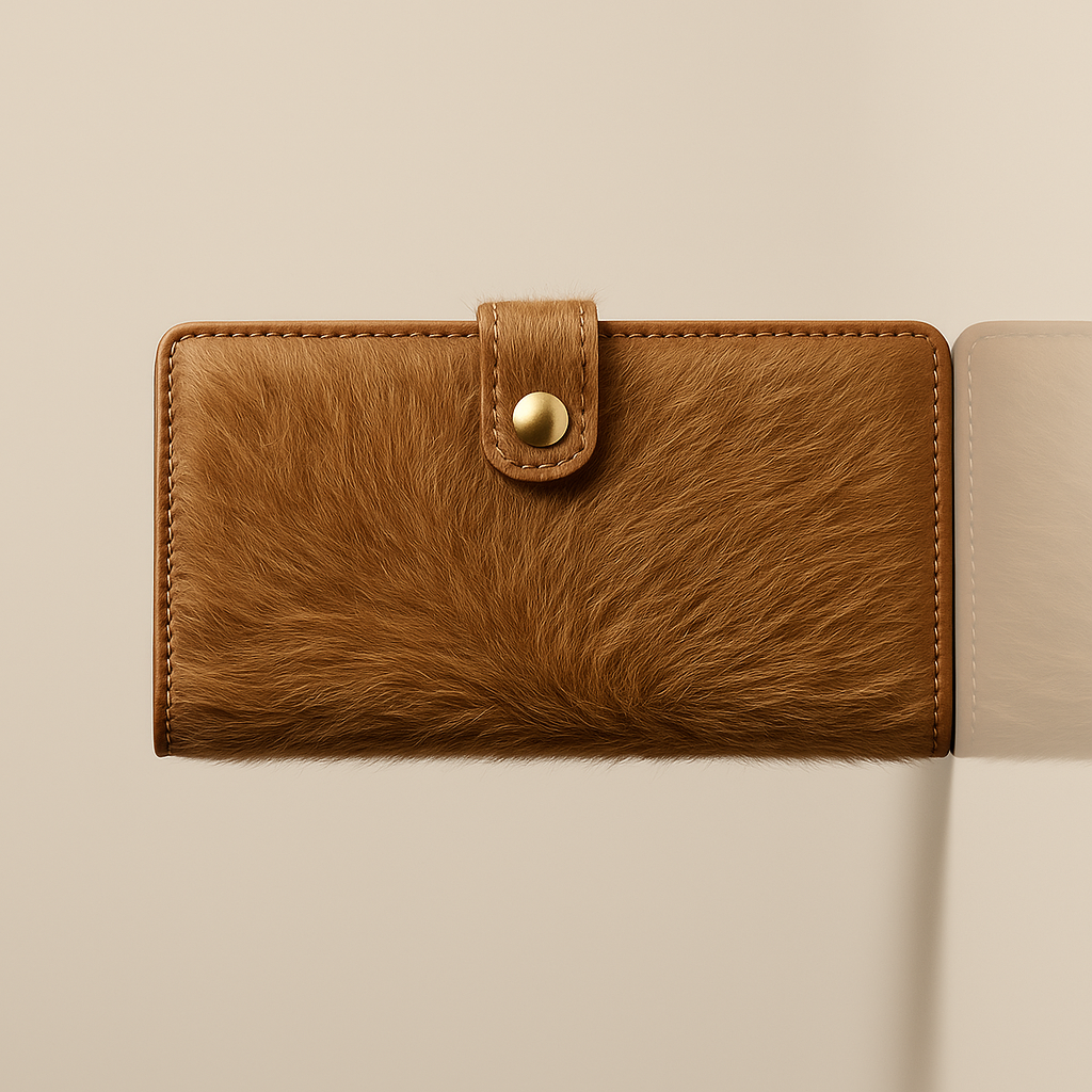 Long Rabbit Skin Wallet | Unique, Soft, Luxury Wallet.