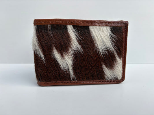 Bi Fold Full Hair-on Goat Skin Wallet | Carries Essentials with Style.